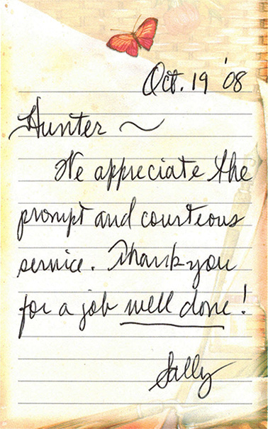 Thank You Note image